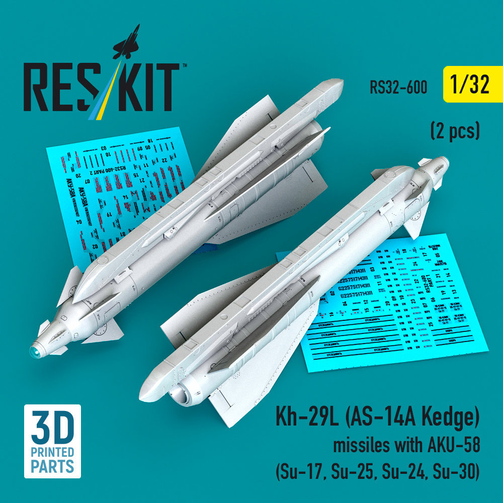 1/32 Kh-29L (AS-14A Kedge) missiles w/ AKU-58 (2x)