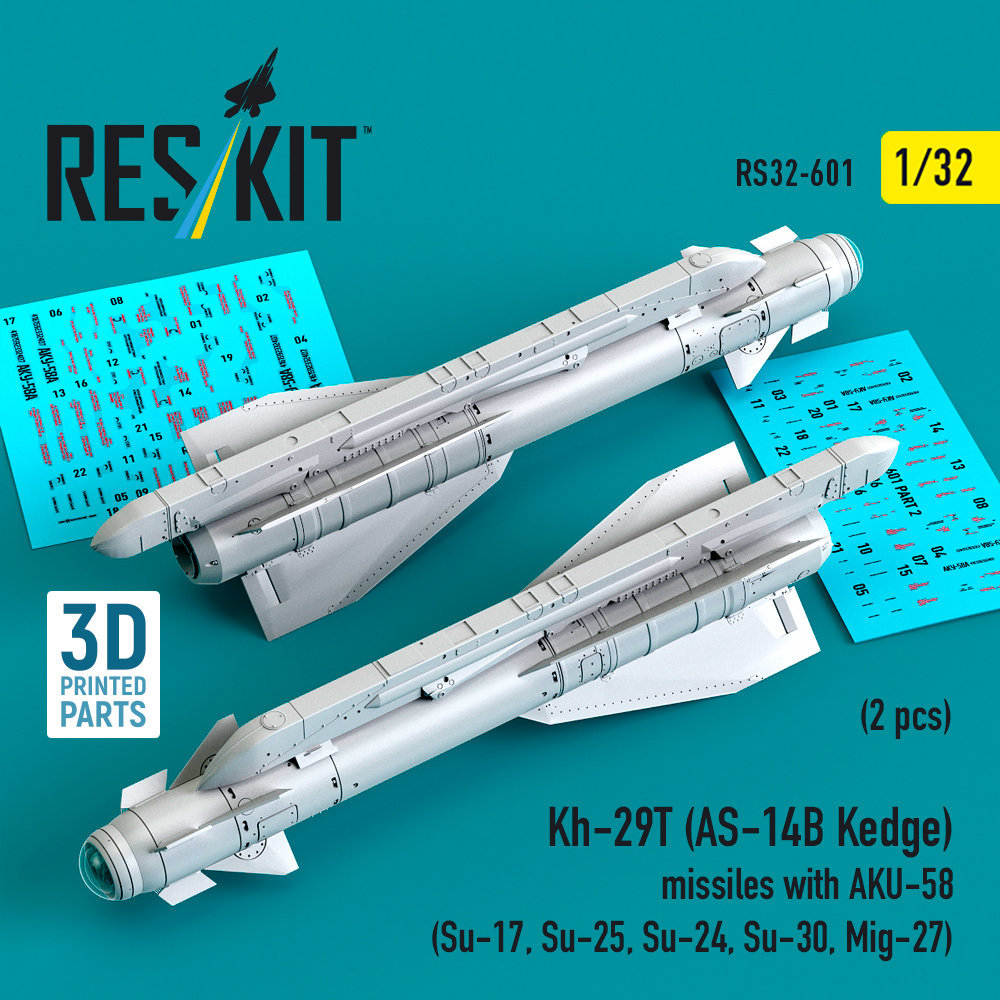 1/32 Kh-29T (AS-14B Kedge) missiles w/ AKU-58 (2x)