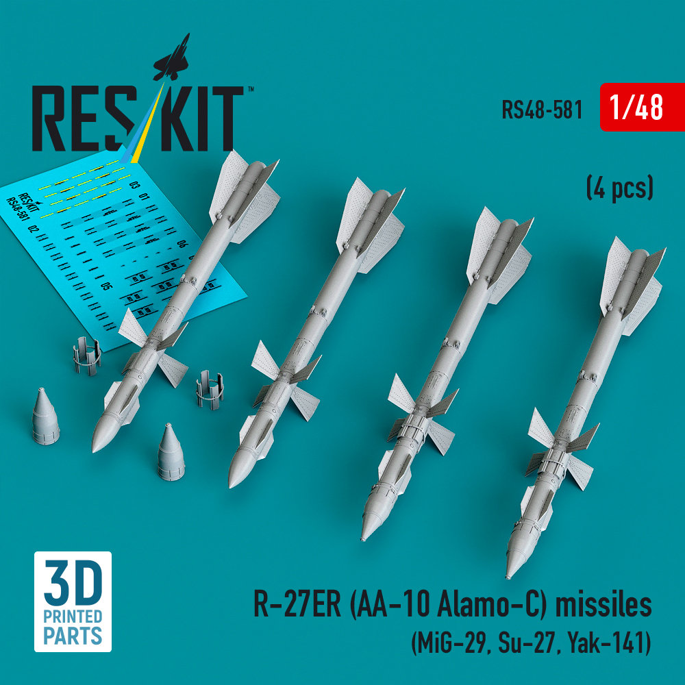 1/48 R-27ER (AA-10 Alamo-C) missiles (4 pcs.)