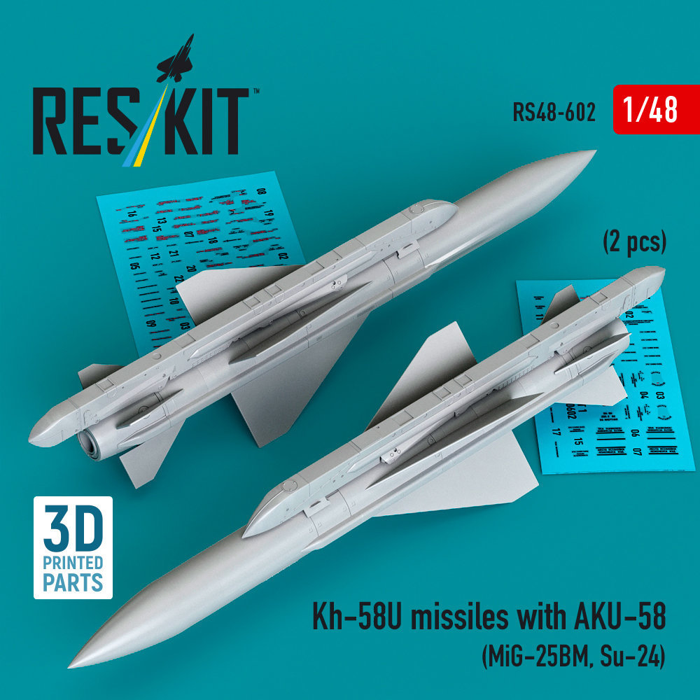 1/48 Kh-58U missiles with AKU-58 (2 pcs.)