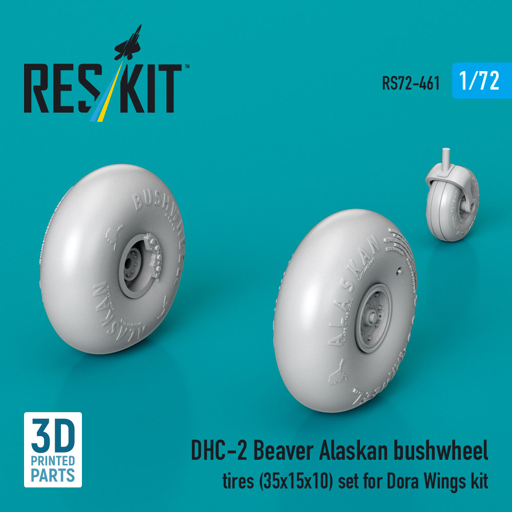 1/72 DHC-2 Beaver Alaskan bushwheel tires (DORA)