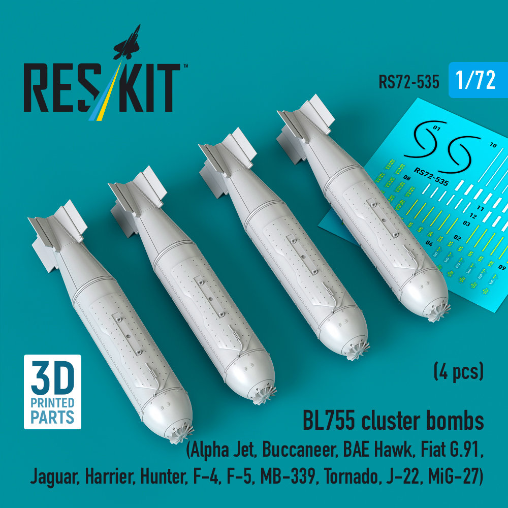 1/72 BL755 cluster bombs (4 pcs.)