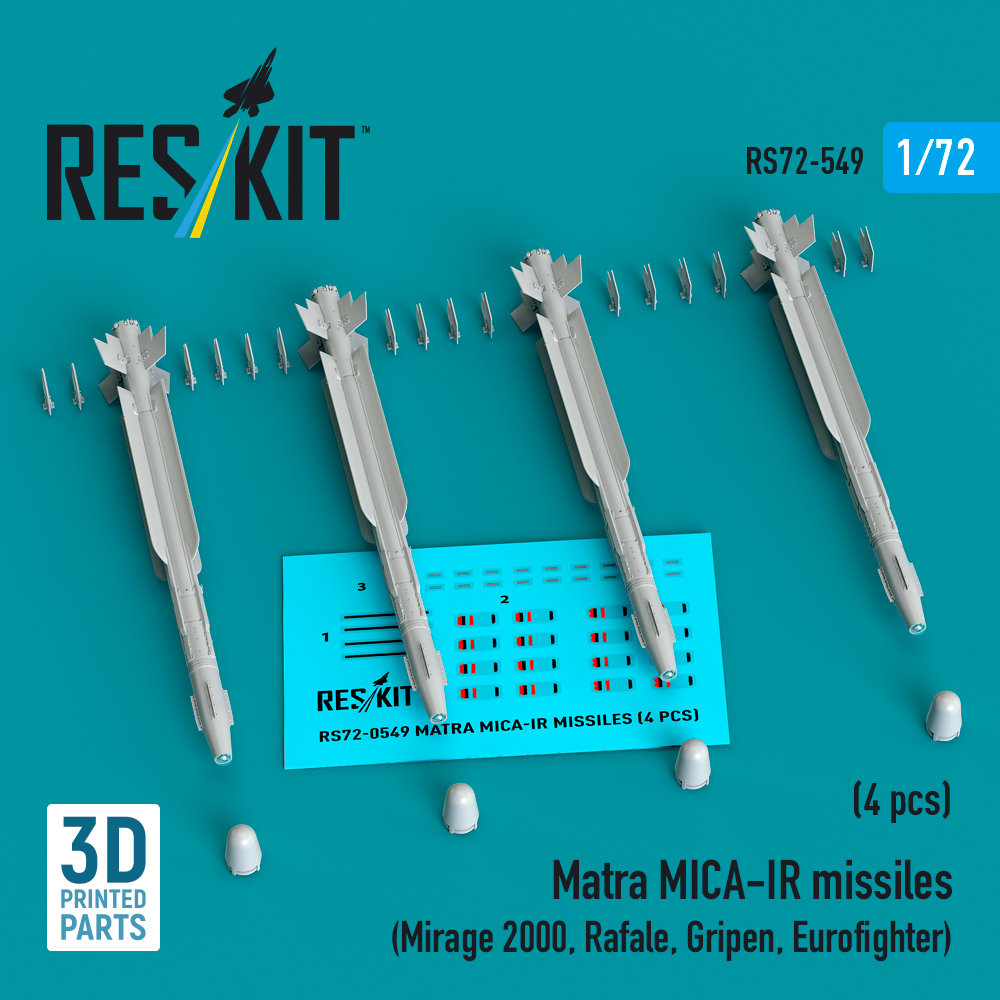 1/72 Matra MICA-IR missiles (4 pcs.)