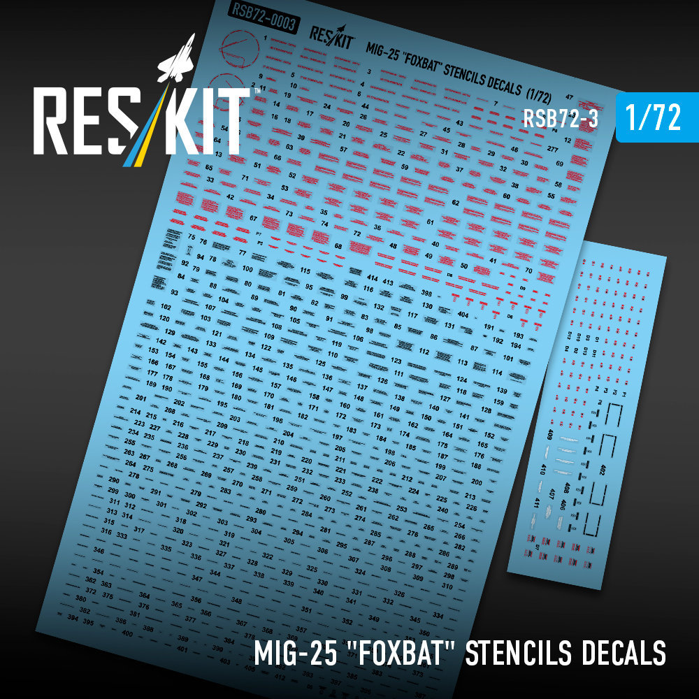 1/72 Stencils MiG-25 'Foxbat'