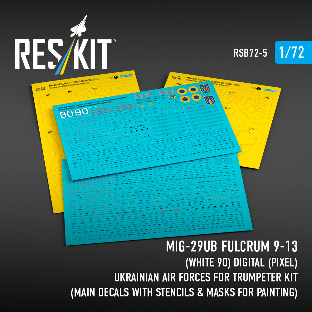 1/72 MiG-29UB Fulcrum 9-13 (White 90) Ukrainian AF