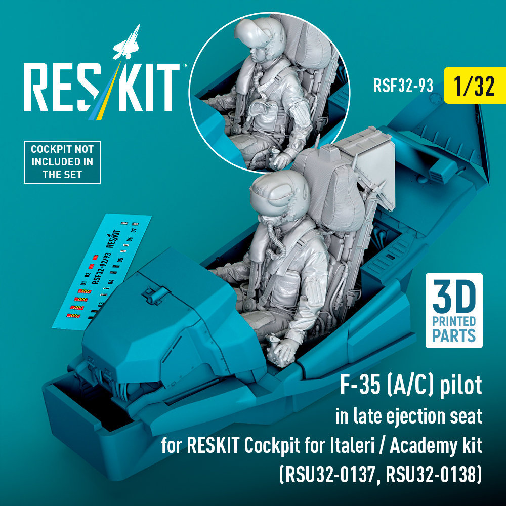 1/32 F-35 (A/C) pilot in late ej. seat (ITAL/ACAD)