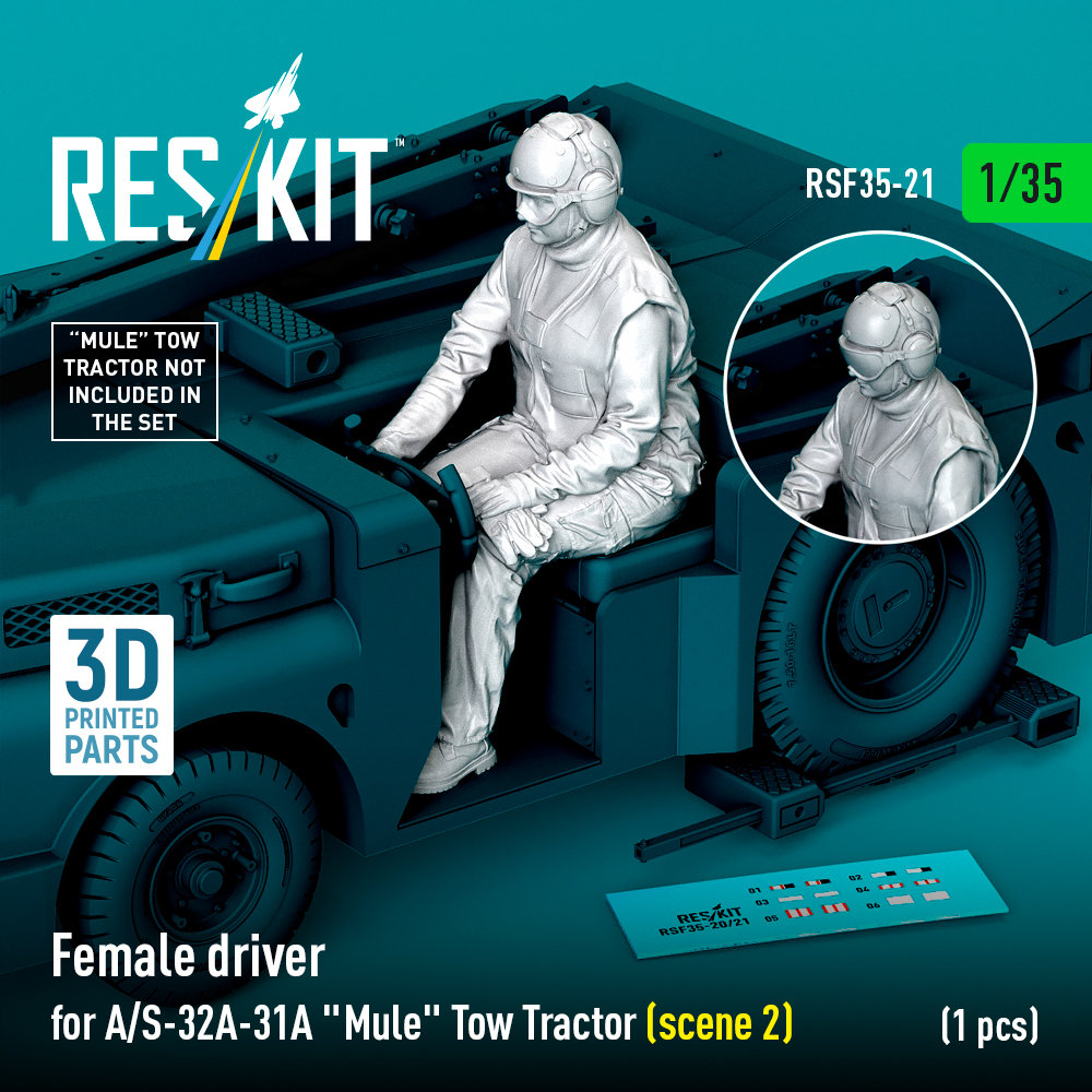 1/35 Female driver for A/S-32A-31A Tow Tractor