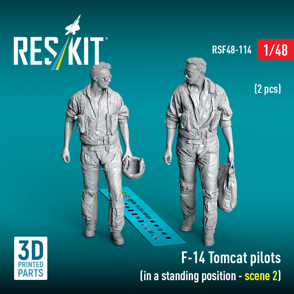 1/48 F-14 Tomcat pilots stand.p. (2 pcs.)  Type 2