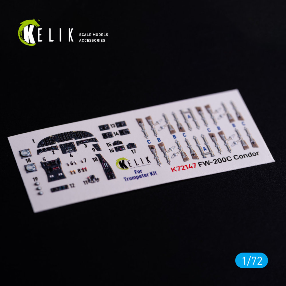 1/72 FW-200C Condor - interior 3D (TRUMP) 