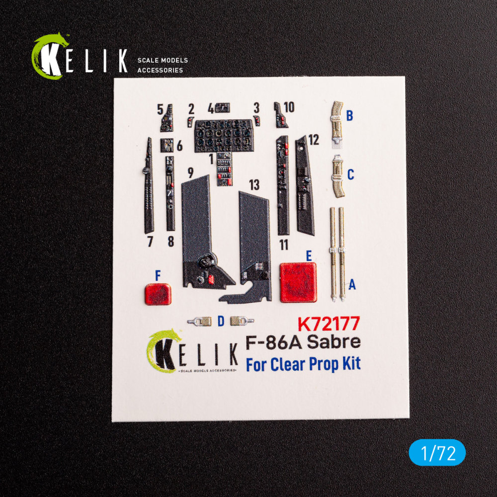 1/72 F-86A Sabre - interior 3D (CL.PROP) 