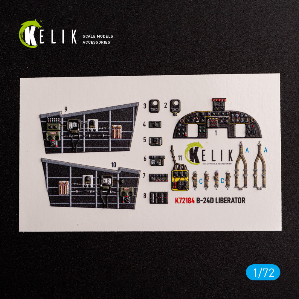 1/72 B-24D Liberator - interior 3D (HAS) 