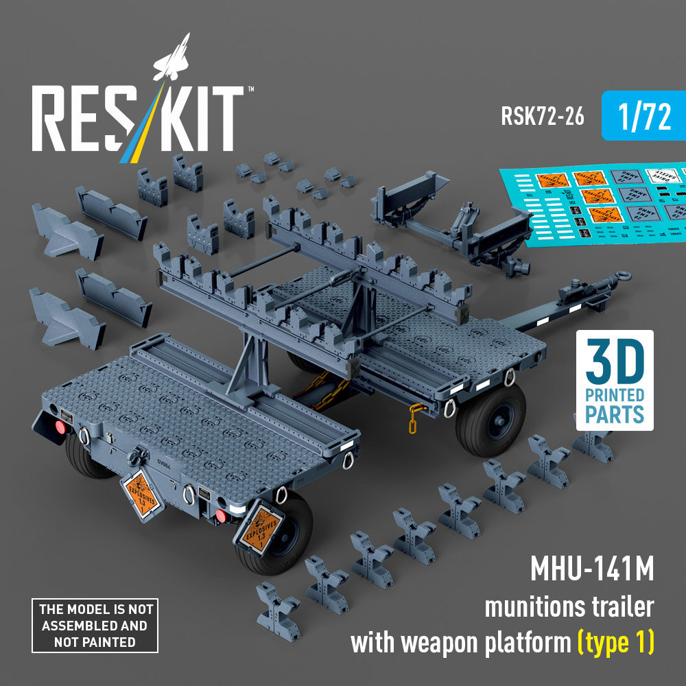 1/72 MHU-141M munitions trailer w/ weapon platform
