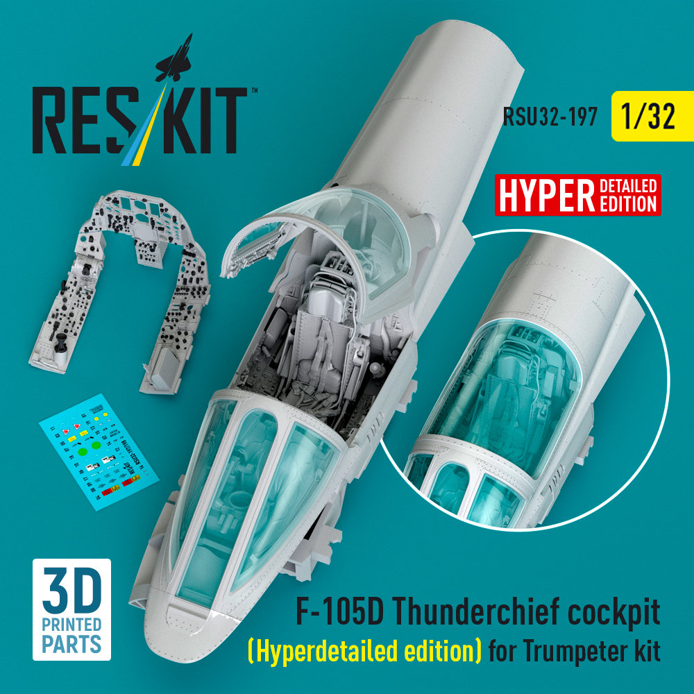 1/32 F-105D Thunderchief cockpit Hyperdetailed ed.