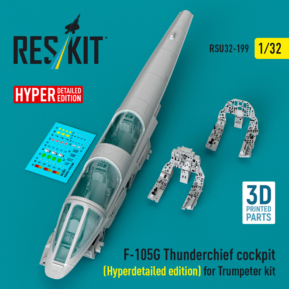 1/32 F-105G Thunderchief cockpit Hyperdetailed ed.