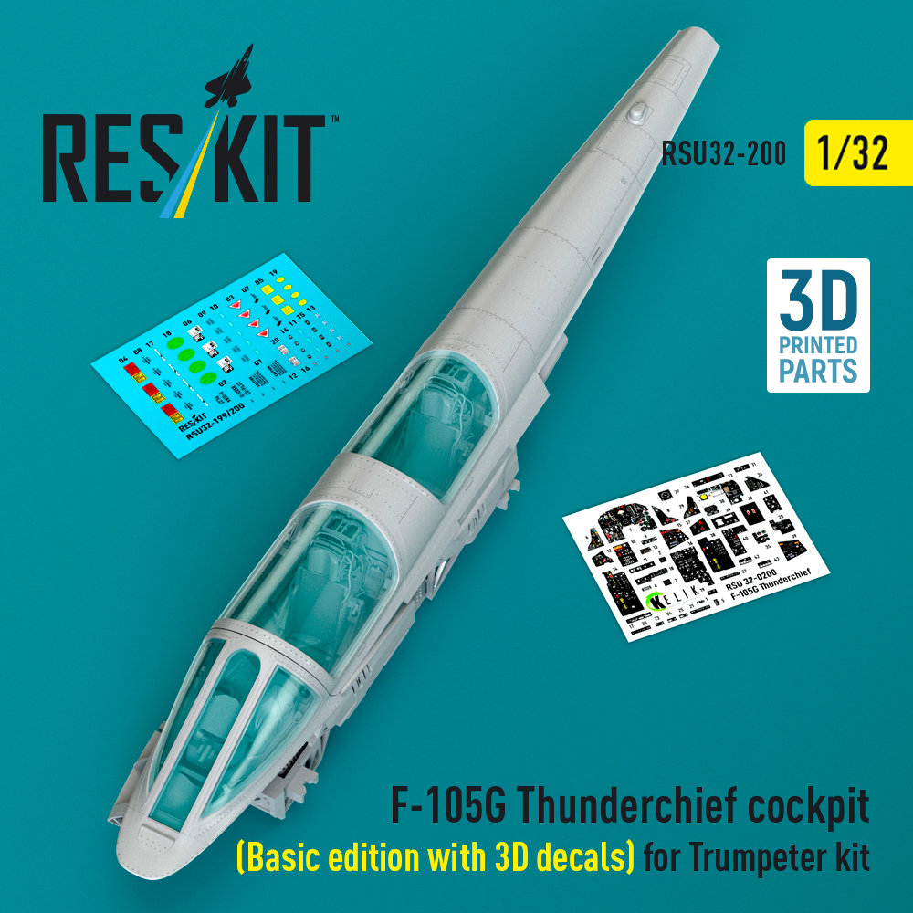 1/32 F-105G Thunderchief cockpit Basic edition