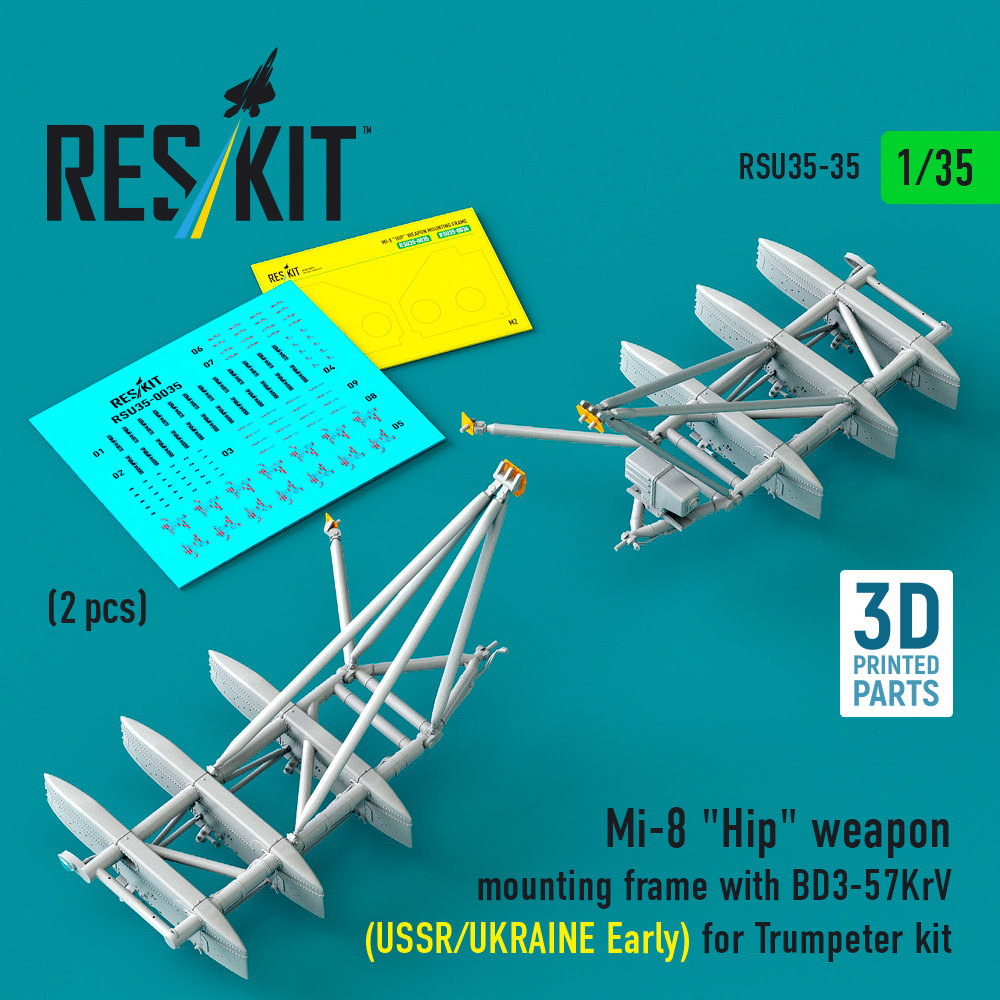 1/35 Mi-8 Hip weapon mount.fr.w/ BD3-57KrV (early)