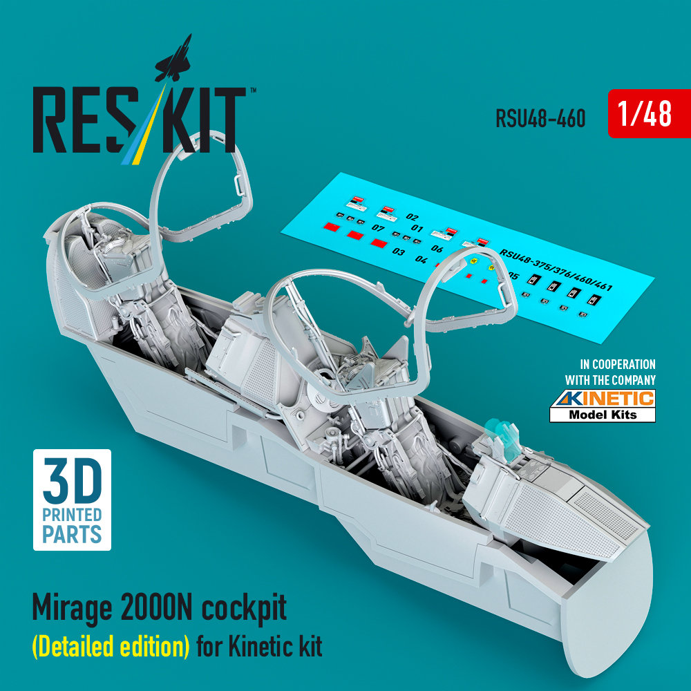 1/48 Mirage 2000N cockpit (Detailed edition) (KIN)