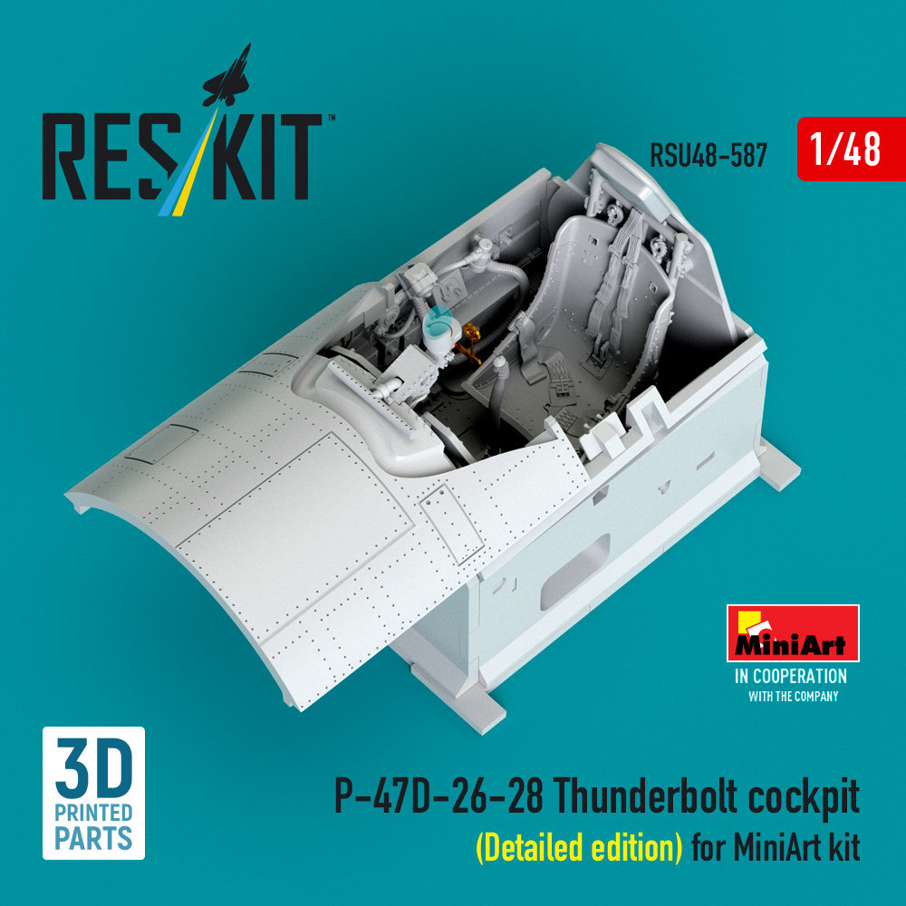 1/48 P-47D-26-28 Thunderb.cockpit Detailed (MINA)