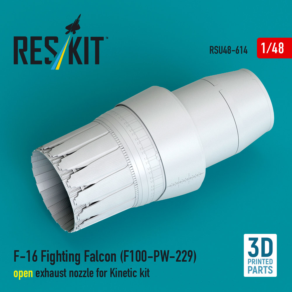 1/48 F-16 Fight.Falcon (F100-PW-229) exh.noz.(KIN)