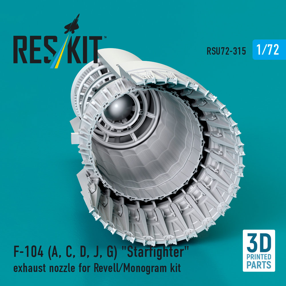 1/72 F-104 A,C,D,J,G exhhaust nozzle (REV/MONO)