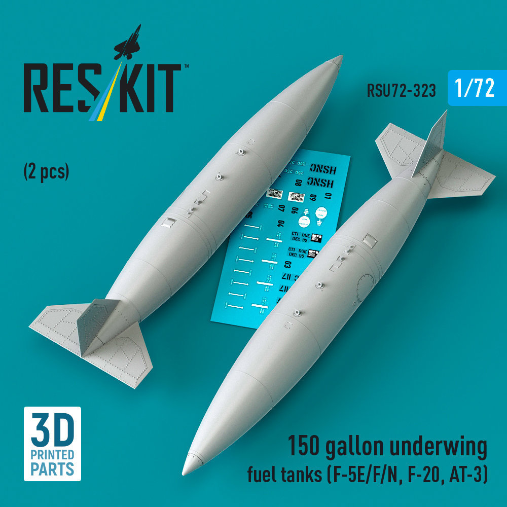 1/72 150 gallon underwing fuel tanks (2 pcs.) 