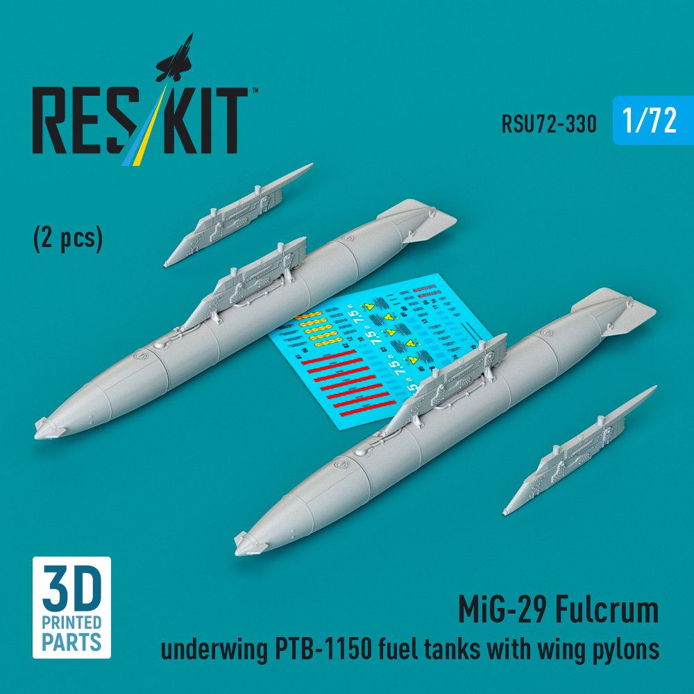 1/72 MiG-29 Fulcrum underw. PTB-1150 fuel tanks