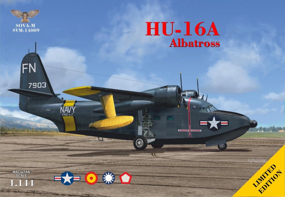 1/144 Hu-16A 'Albatross' flying boat (4x camo)