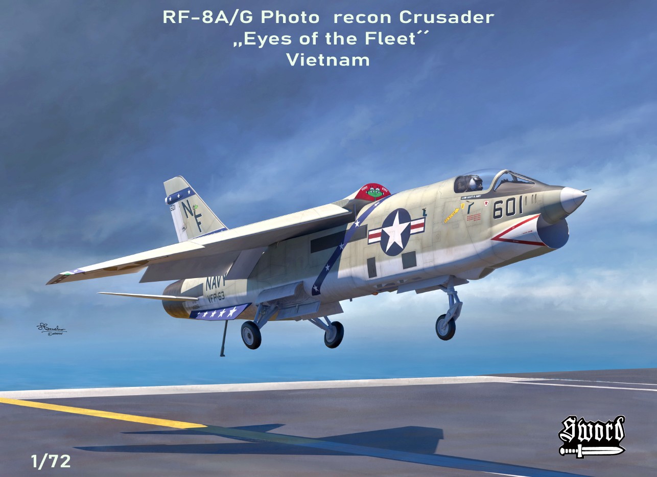 1/72 RF-8A/G Photo-Recon Crusader (4x camo)