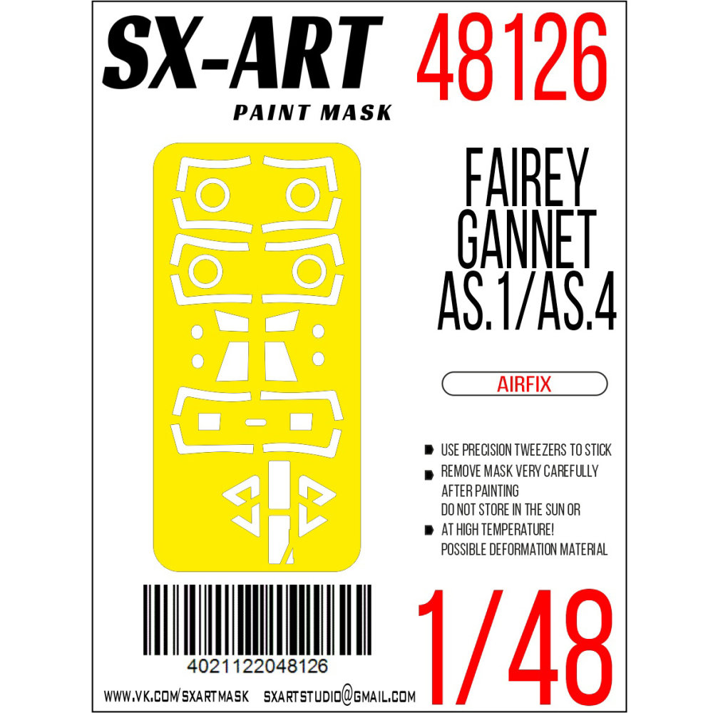 1/48 Paint mask Fairey Gannet AS.1/AS.4 (AIRF)