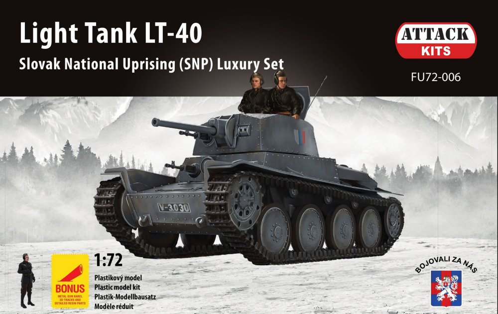 1/72 Light Tank LT-40 Slovak uprising luxury set