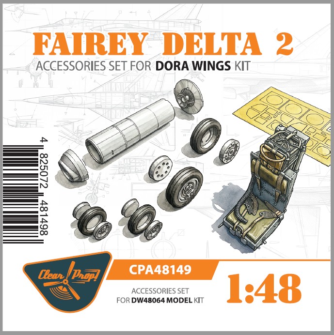 1/48 Fairey Delta 2 accessories set (DORA)