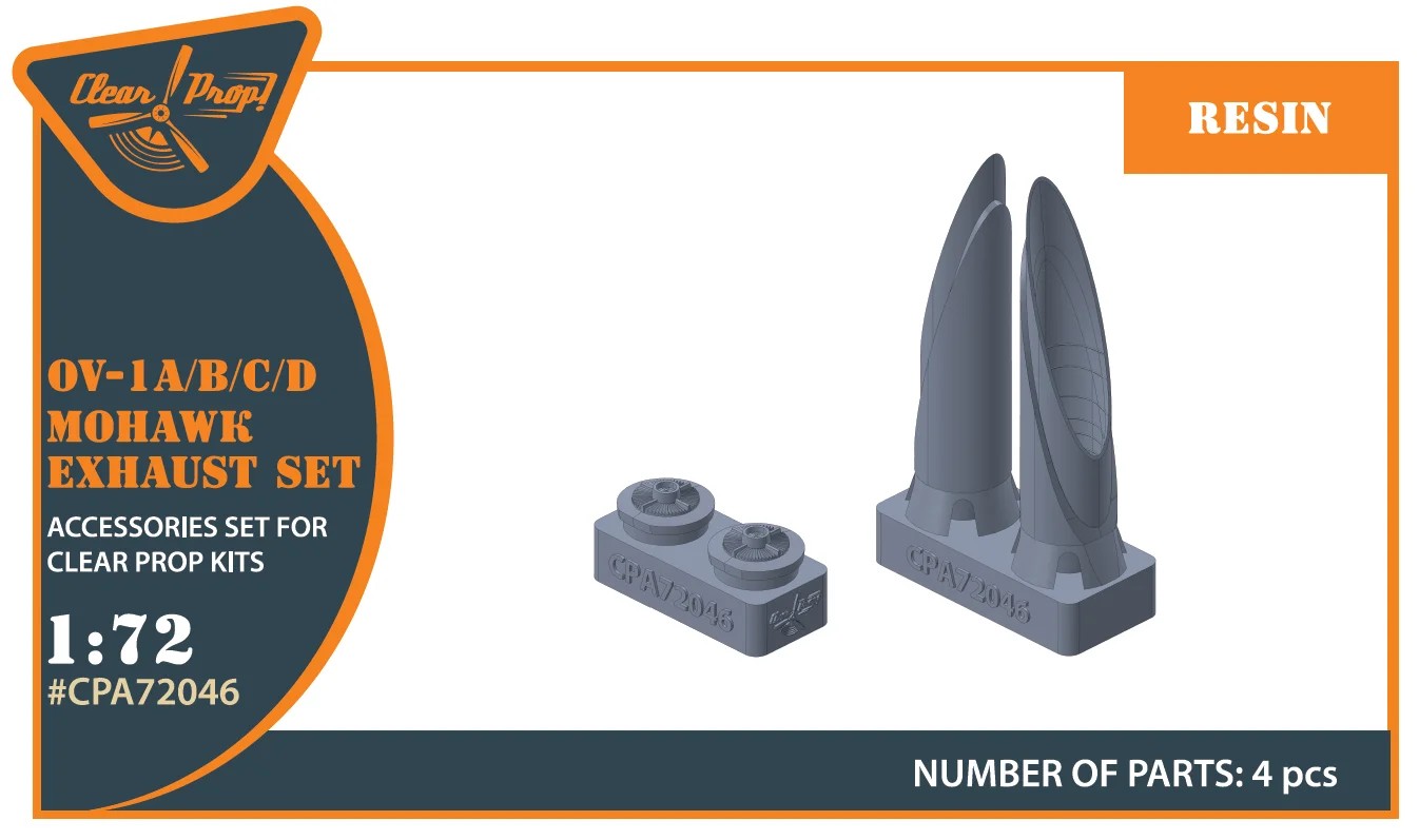 1/72 OV-1 A/B/C/D Mohawk exhaust set (CP)