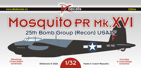 1/32 USAAF Mosquito (3x camo)