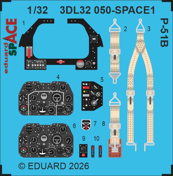 1/32 P-51B SPACE (EDU)
