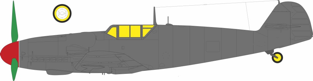 Mask 1/48 Bf 109G-6 late framed canopy TFace (TAM)