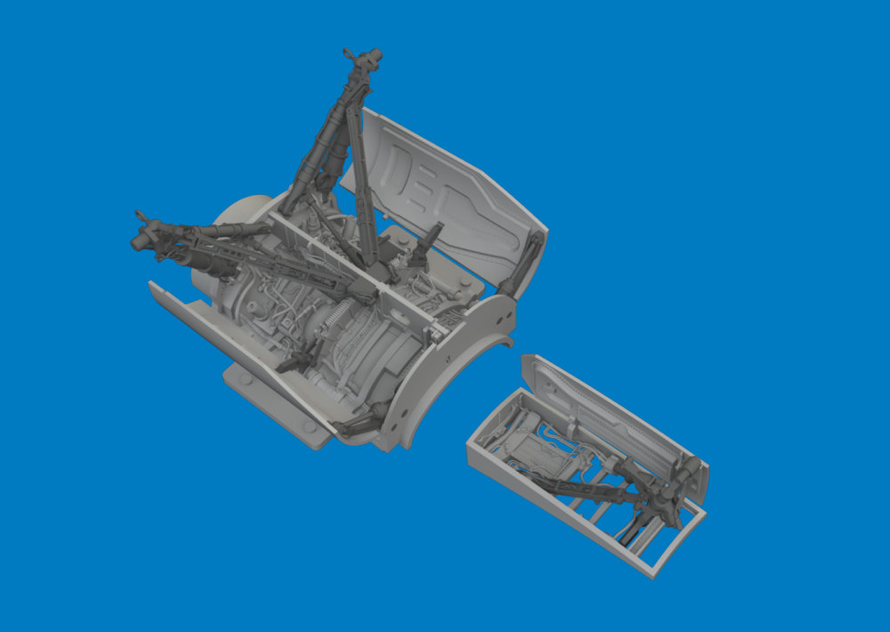 BRASSIN 1/48 F-16C wheel bays&legs standard (TAM)