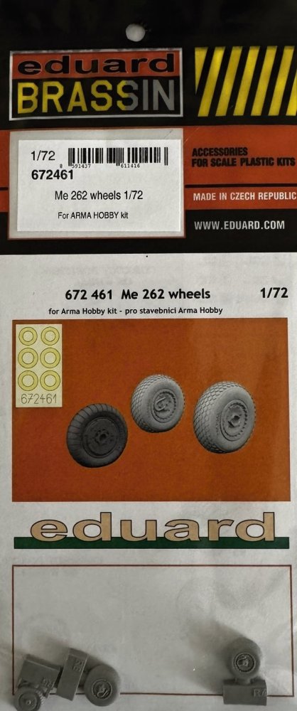 BRASSIN 1/72 Me 262 wheels (ARMA H.)