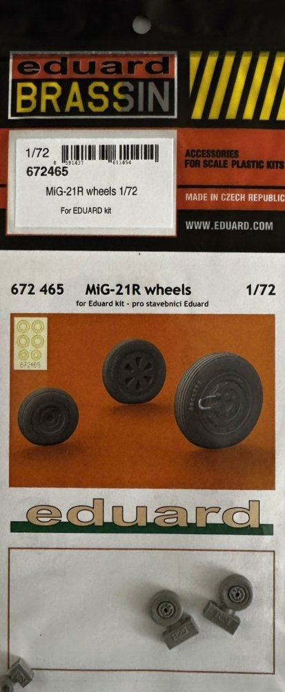 BRASSIN 1/72 MiG-21R wheels (EDU)