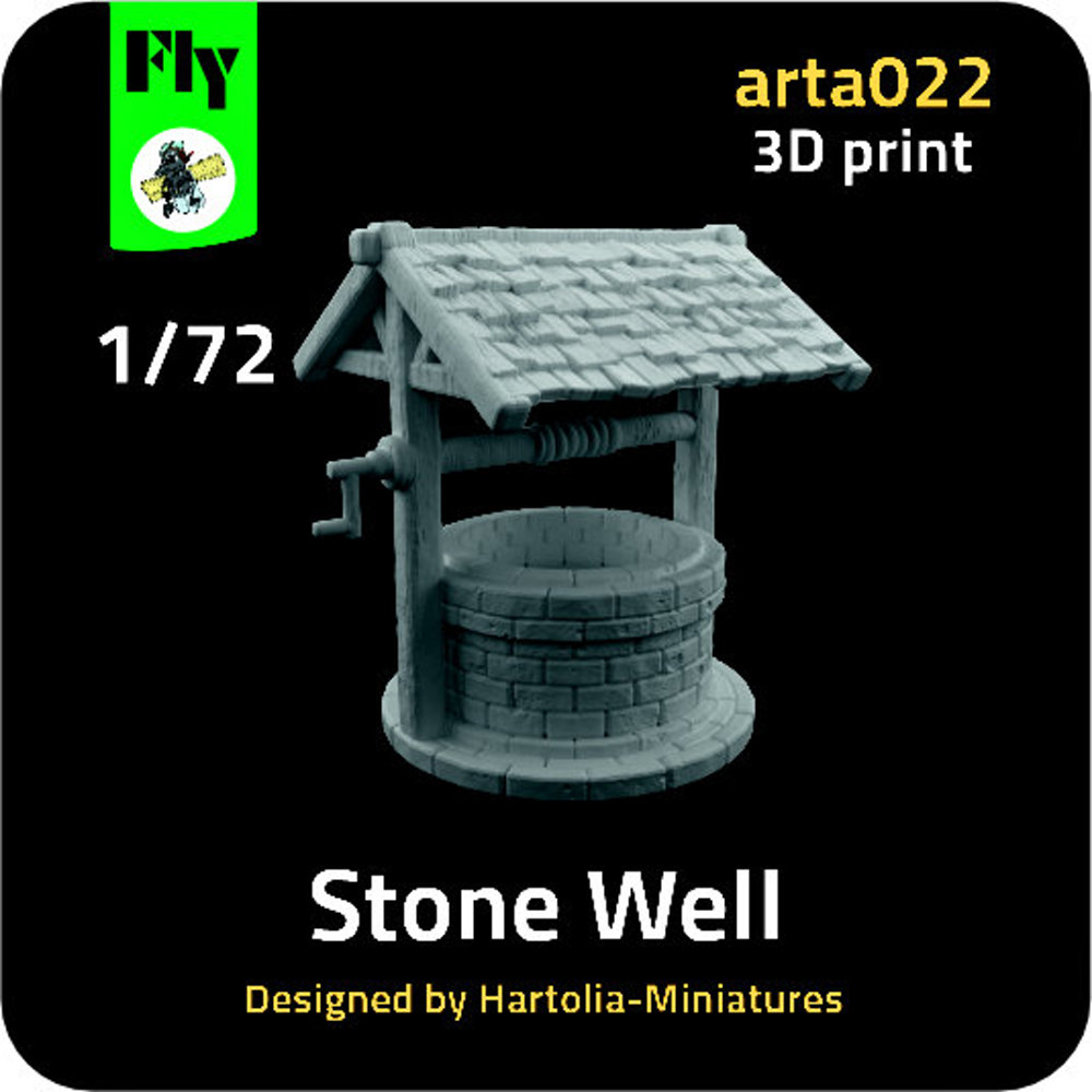 1/72 Stone Well (3D Printed)