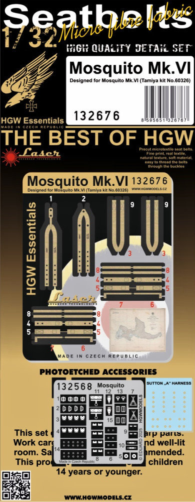 1/32 Seatbelts Mosquito Mk.VI (TAM)