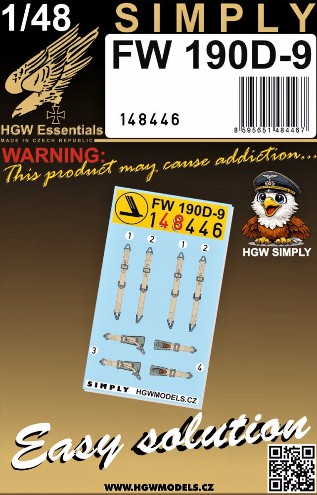 1/48 Seatbelts Fw 190D-9 (SIMPLY)