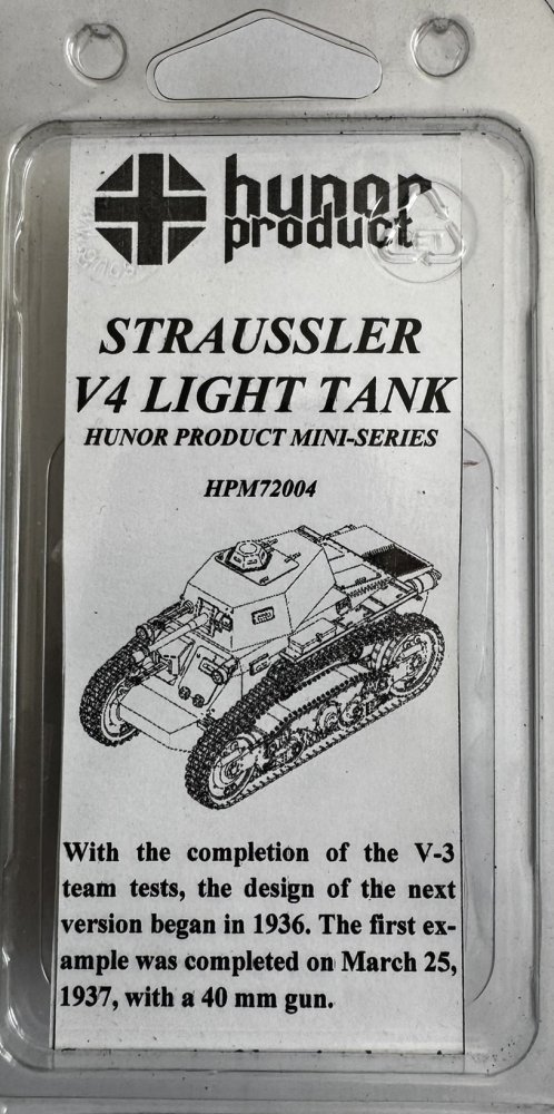 1/72 Straussler V4 Light Tank w/ tracks (3D)