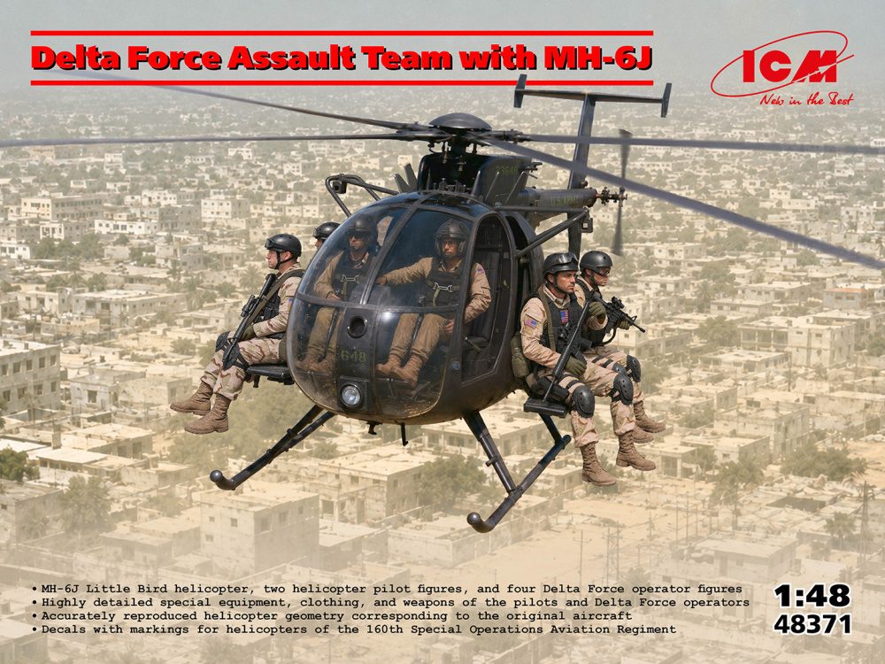 1/48 Delta Force Assault Team w/ MH-61