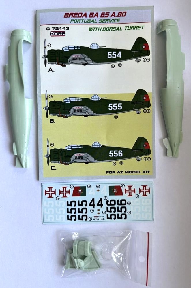 1/72 Ba-65A.80 w/ dorsal turret (Portugal Service)