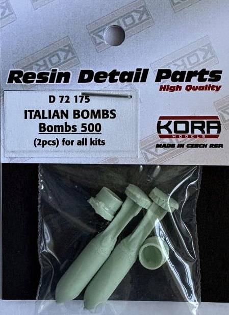 1/72 Italian Bombs 500 (2 pcs.)