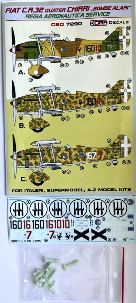 1/72 Fiat CR.32 Chirri Regia Aeronautica Service