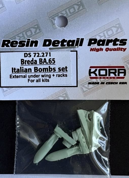 1/72 Breda Ba.65 Italian Bombs set