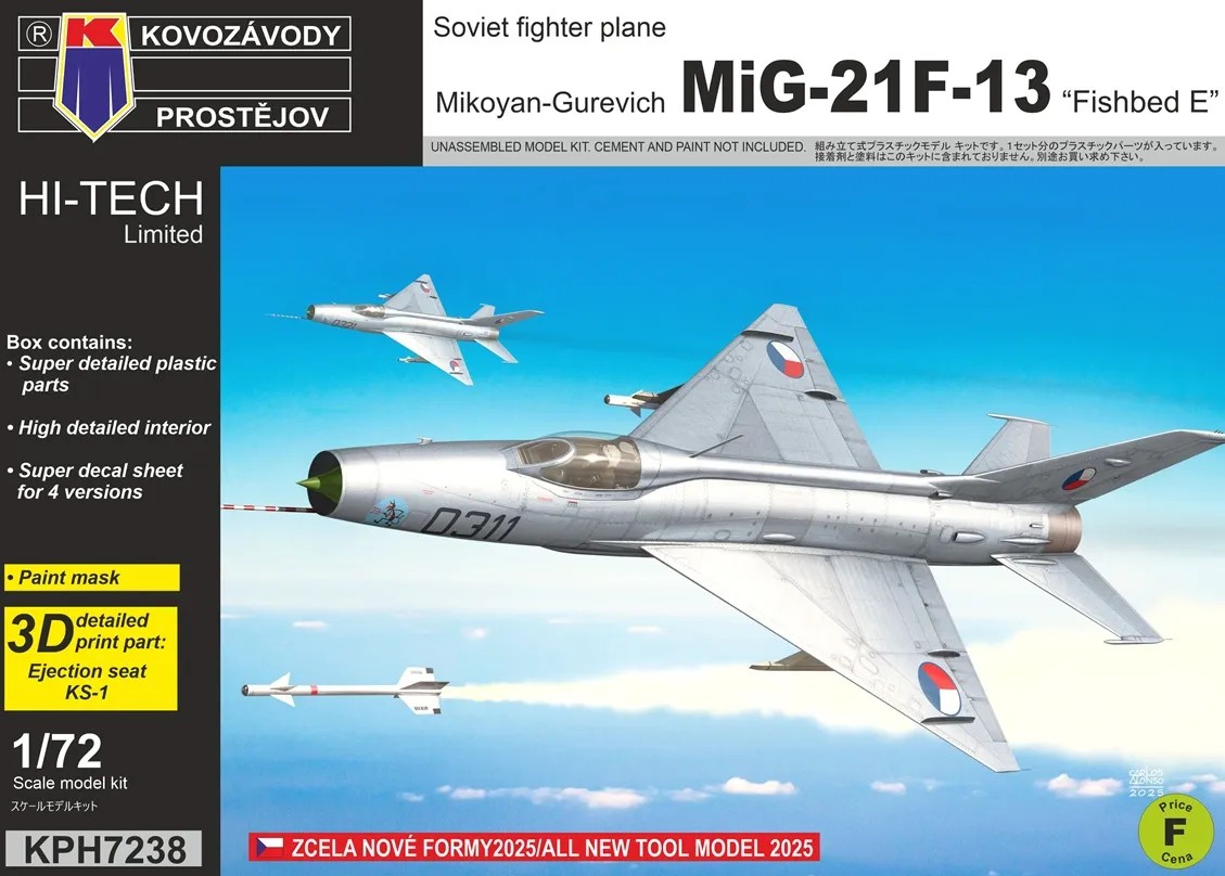 1/72 MiG-21F-13 Fishbed E (4x camo) HI-TECH