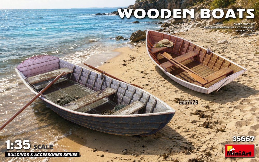 1/35 Wooden Boats (2 pcs.)