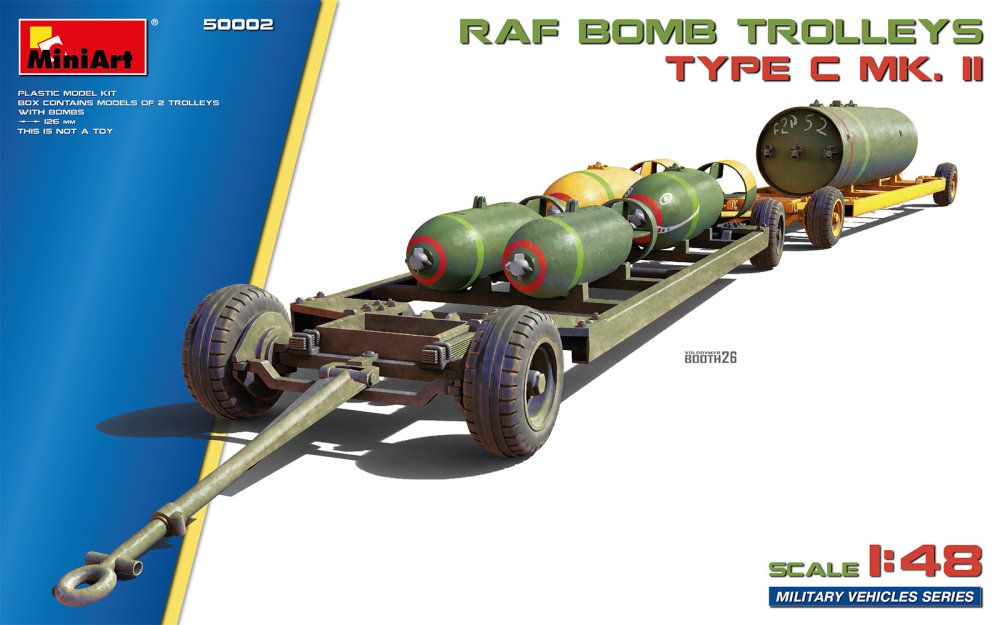 1/48 RAF Bomb Trolleys Type C Mk. II (2 pcs.)
